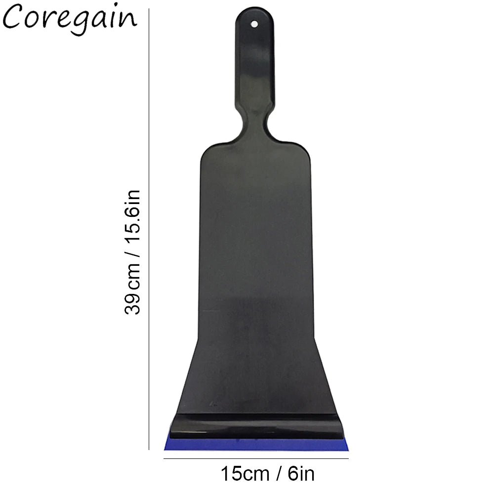 Long Handle Cleaning Squeegee Front Rear Window Tinting Scraper Bulldozer Carbon Fiber Vinyl Shovel Car Wrap Tool