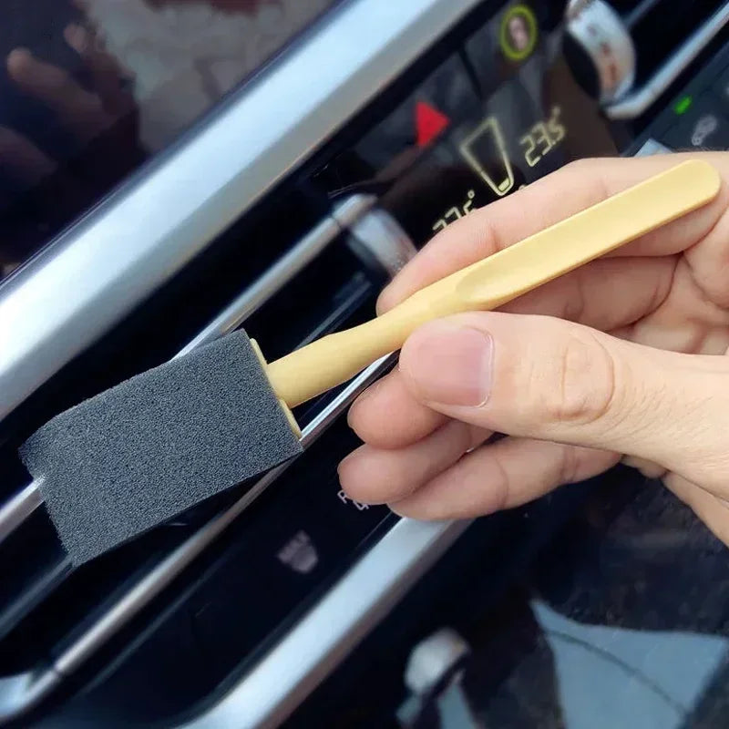 Car Air Conditioner Vent Cleaner Cleaning Brush Detailing Scrub Brushes Outlet Wash Duster Dust Removal Auto Interior Clean Tool