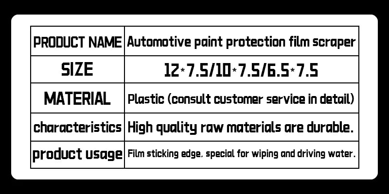 PPF Squeegee Soft TPU Rubber Squeegee Car TPU PPF Film Install Film Wrapping Scraper Cleaner Car Vinyl Wrap Window Tint Tool KNS