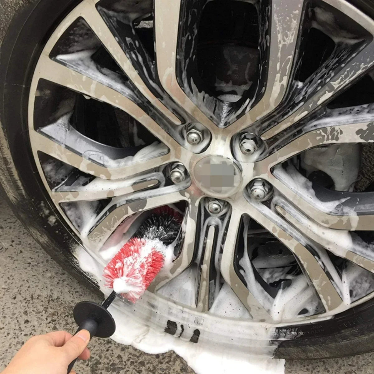 Auto Wheel Long Soft Cleaning Brush Car Wheel Brush Rim Tire Detailing Brush Car cleaning for Wheels Rims Exhaust Vehicle Engine