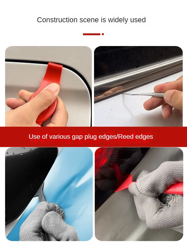 3Pcs/5Pcs Flexible Micro Squeegee Car Vinyl Wrap Tool Kit EdgeTrimmer with Different Hardness Window Tint Stickers Install Tool