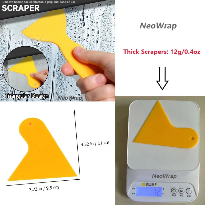 13Pcs/set Car Film Wrap Tool Kit Vinyl Spatula Vinyl Scraper Cutter for Vehicle Window Tint Car Accessories Wrapping Tools