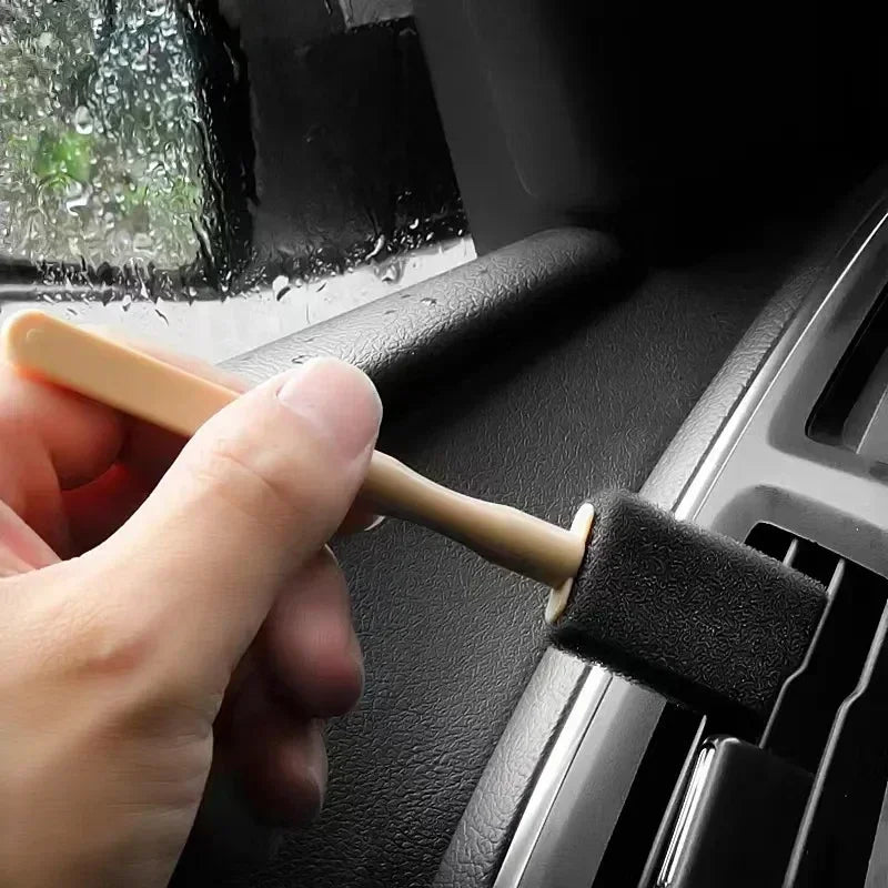 Car Air Conditioner Vent Cleaner Cleaning Brush Detailing Scrub Brushes Outlet Wash Duster Dust Removal Auto Interior Clean Tool