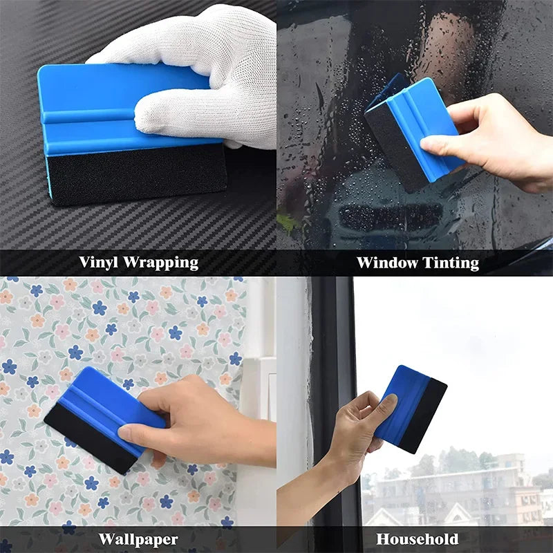 13Pcs/set Car Film Wrap Tool Kit Vinyl Spatula Vinyl Scraper Cutter for Vehicle Window Tint Car Accessories Wrapping Tools