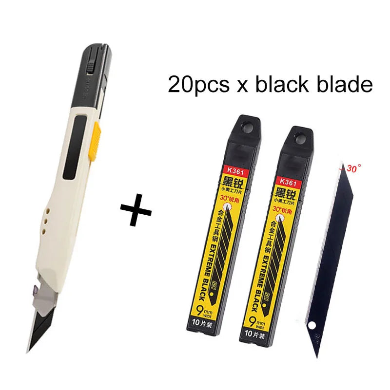 TOFAR Anti Shaking Utility Knife Car Stickers Decals Vinyl Cutter Knife PPF Film Window Tint Craft Cutting Line Paper DIY Tool