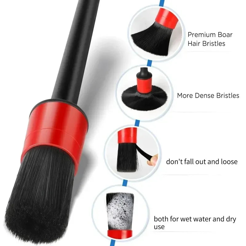 5Pcs Car Cleaning Brush Kit