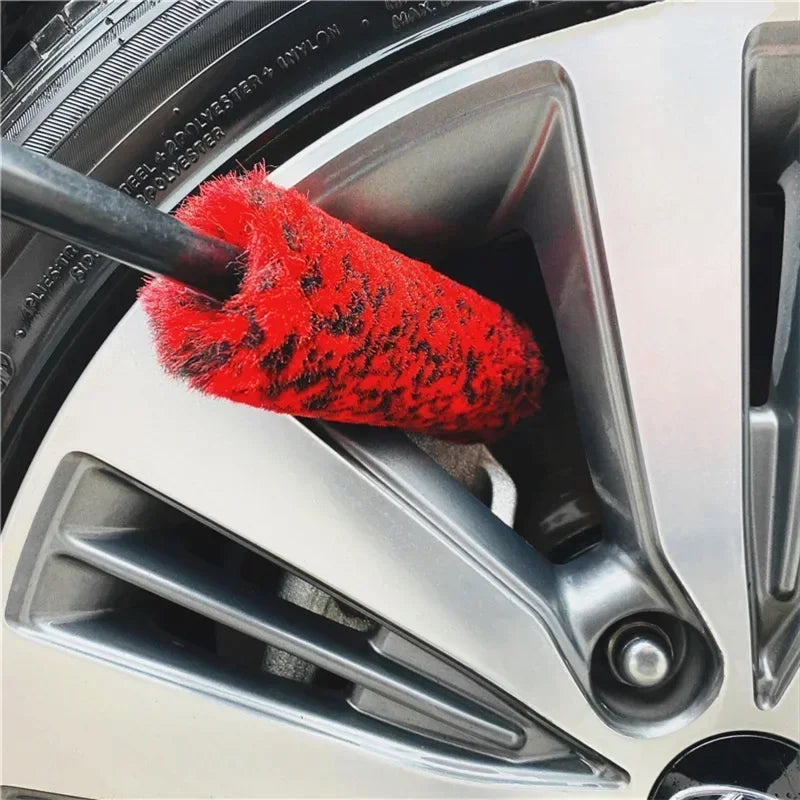 Auto Wheel Detailing Brush Bendable Wheel Woolies  for Car Rim Tire Washing Easily Clean Hard-To-Reach Areas Car Cleaning Tools