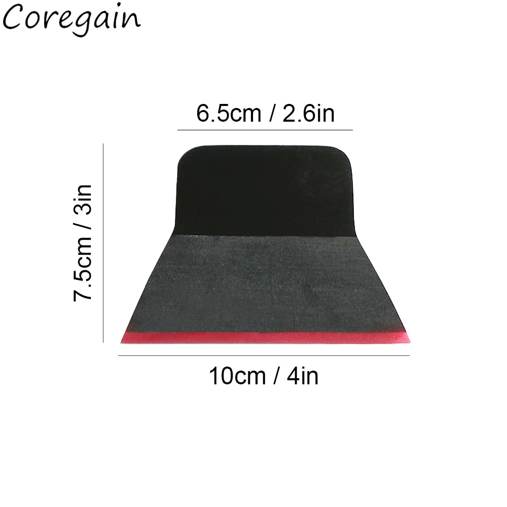 2Pcs 4 Inch TPU Rubber Squeegee For Car Film Cover Decal Carbon Fiber Wrap Vinyl PPF Installation Paint Scraper Glass Clean Tool