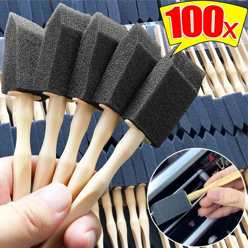 Car Air Conditioner Vent Cleaner Cleaning Brush Detailing Scrub Brushes Outlet Wash Duster Dust Removal Auto Interior Clean Tool