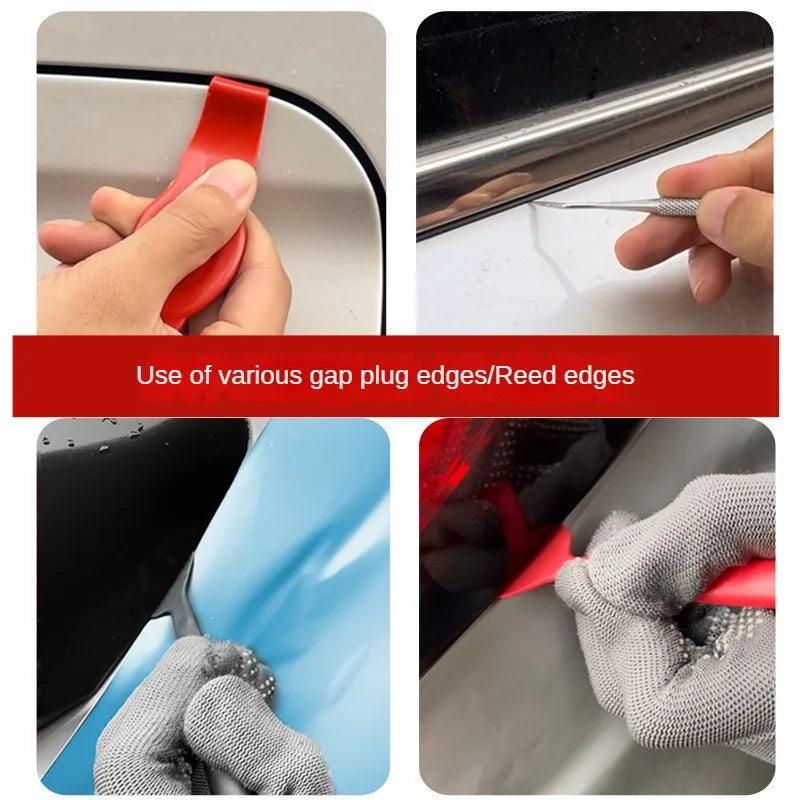 3Pcs/5Pcs Flexible Micro Squeegee Car Vinyl Wrap Tool Kit EdgeTrimmer with Different Hardness Window Tint Stickers Install Tool