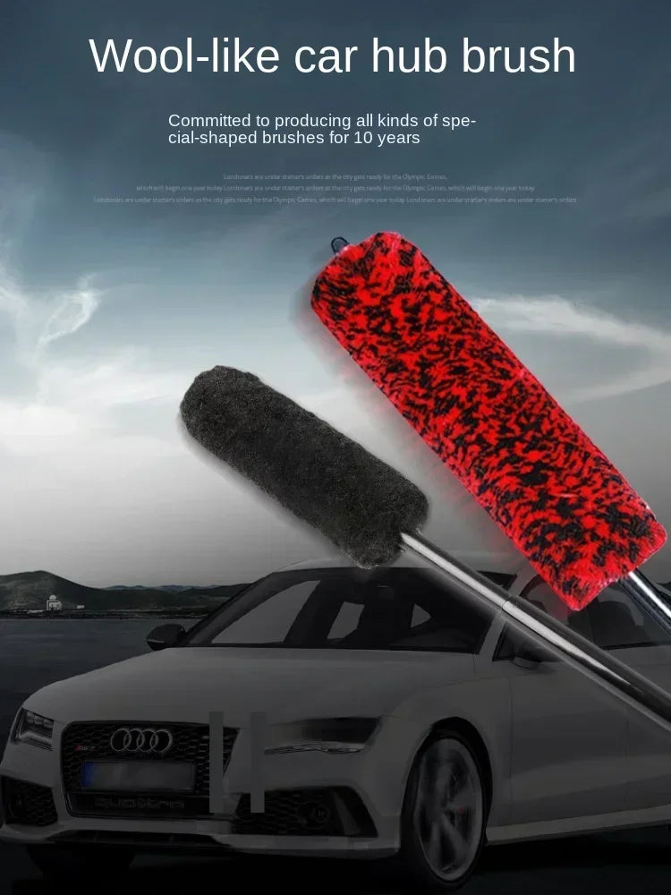 Auto Wheel Detailing Brush Bendable Wheel Woolies  for Car Rim Tire Washing Easily Clean Hard-To-Reach Areas Car Cleaning Tools