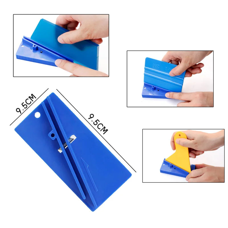 Hard Card Squeegee Sharpener Scraper Repair Tool Window Tint Tool Sharpening Smoothing Edges Car Wrap Tool Skiving Knife Tool