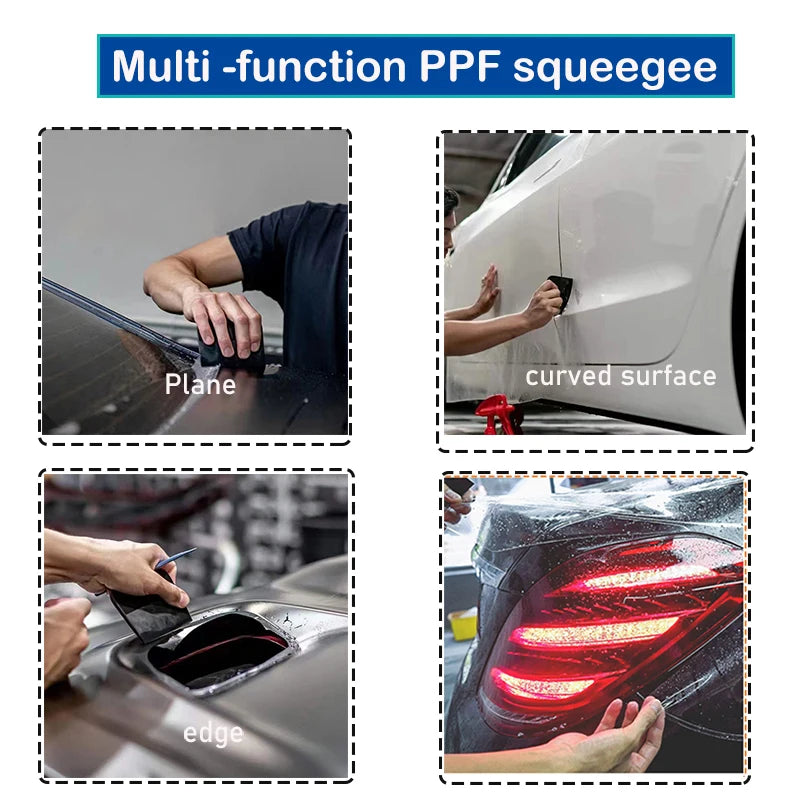 TOFAR Soft PPF Squeegee Kit Window Tinting Tool Car Clear Protection Film Applicator Vinyl Wrap Rubber Scraper Clean Water Wiper