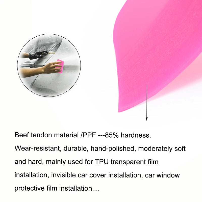 Car Tinting Tool TPU PPF Squeegee Clear Protect Film Applicator Soft Rubber Scraper Window Tint Water Wiper Glass Cleaning Tool