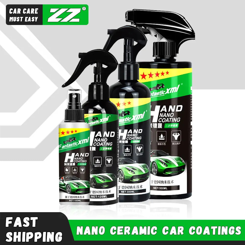 500Ml Nano Ceramic Car Coating Auto Detailing Products Liquid Spray Polish Wax Film Paint Care Protector Kit Accessories