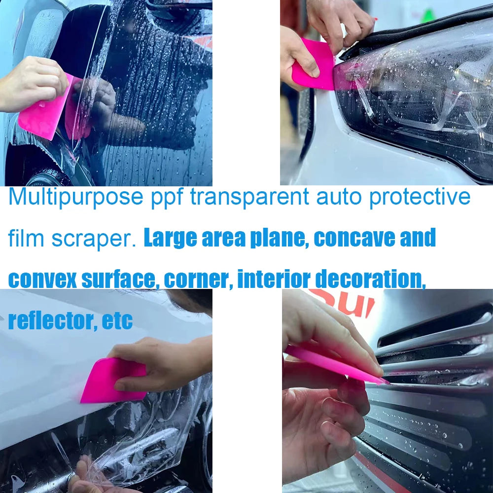 Car Tinting Tool TPU PPF Squeegee Clear Protect Film Applicator Soft Rubber Scraper Window Tint Water Wiper Glass Cleaning Tool