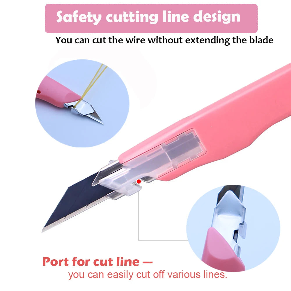 TOFAR Anti Shaking Utility Knife Car Stickers Decals Vinyl Cutter Knife PPF Film Window Tint Craft Cutting Line Paper DIY Tool