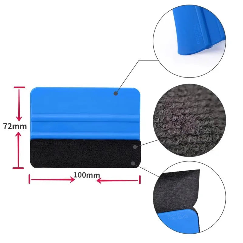 Hot Carbon Fiber Car Tools Vinyl Wrap Film Sticker Wrapping Auto Window Tint Foil Magnetic Stick Squeegee Razor Scraper tool